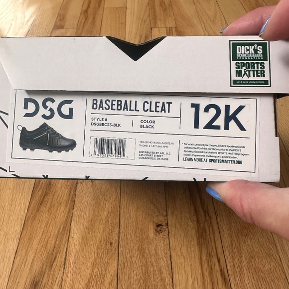 Dsg boys baseball cleats size 12 - Picture 2 of 5